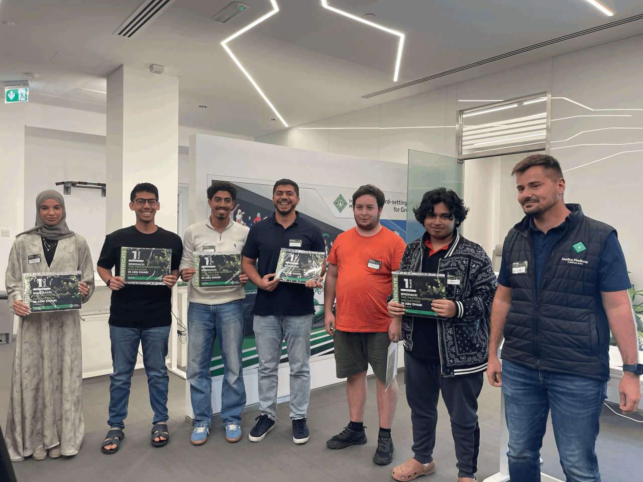 Our team being with the first place victory at BindHack